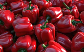 Картинка красный, болгарский перец, овощи, стручковый перец, свежий, здоровый, красочный, производить, вегетарианец, еда, блестящий, спелый, сырой, ИИ искусство