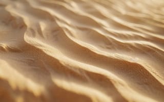 Картинка песок, текстура, золотой, пустыня, волны, рябь, крупный план, шаблон, естественный, Солнечный лучик, дюны, теплые тона, ИИ искусство