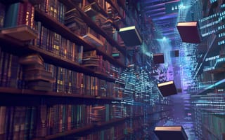 Картинка Синий, Технология, Серверы, Огни, Данные, Цифровой, Вычисления, Инфраструктура, Аппаратное, Стойки, Хранение, Футуристический, Сеть, Информационные технологии, Кибербезопасность, Двоичный, Код, Светодиоды, Искусственный интеллект