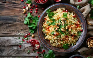 Картинка жареный рис с овощами, азиатская кухня, полезное блюдо из риса, вегетарианский рецепт, красочная еда, домашняя еда, специи и приправы, ИИ искусство