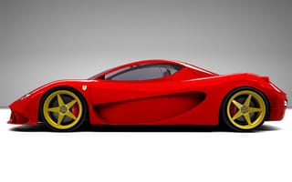 Картинка Ferrari, Феррари, Aurea, Berlinetta, красный