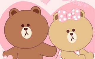 Картинка каваи, милый, Brown, нести, Cony, кролик, белый, животное, маленький, детеныш, любовь, сердце