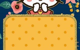 Картинка каваи, милый, Hello Kitty, котенок, Кот, маленький, розовый, лук, одеваться, животное