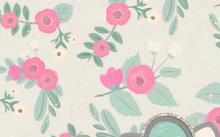 Картинка Кавай, кавайи, кавай, милый, Hello Kitty, Хелло Китти, Kitty, Китти, белый, котенок, кошка, маленький, маленькая, бант, животное, милая, мультфильм, персонаж, санрио, sanrio, цветок, цветущий