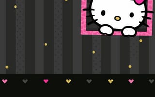 Картинка Кавай, кавайи, кавай, милый, Hello Kitty, Хелло Китти, Kitty, Китти, белый, котенок, кошка, маленький, маленькая, бант, животное, милая, мультфильм, персонаж, санрио, sanrio, сердце, любовь