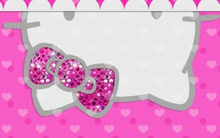 Картинка Кавай, кавайи, кавай, милый, Hello Kitty, Хелло Китти, Kitty, Китти, белый, котенок, кошка, маленький, маленькая, бант, животное, милая, мультфильм, персонаж, санрио, sanrio, розовый