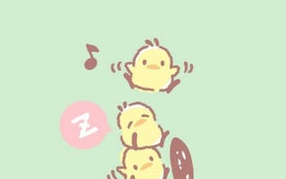 Картинка каваи, милый, Pochacco, щенок, собака, белый, детеныш, животное, цыпленок, курица, птица, маленький, крошечный