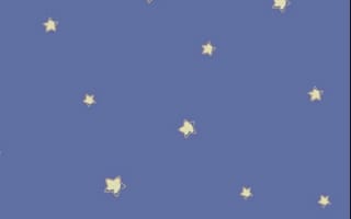 Картинка каваи, милый, Cinnamoroll, щенок, собака, белый, маленький, животное, ночь, звезда, облако, полумесяц, Луна, спать, сонный
