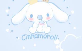 Картинка каваи, милый, Cinnamoroll, щенок, собака, белый, маленький, животное, младенец, молоко