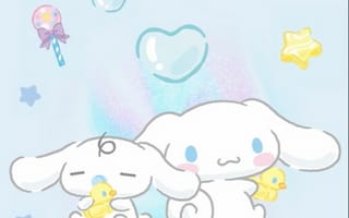 Картинка каваи, милый, Cinnamoroll, щенок, собака, белый, маленький, животное, детеныш, младенец, игрушка