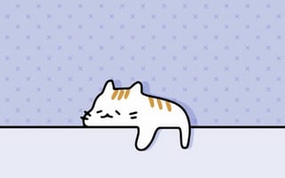 Картинка Кавай, кавайи, кавай, милый, кошка, кот, котенок, детеныш, маленький, спит