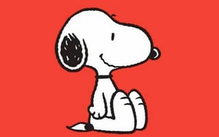 Картинка каваи, милый, Snoopy, собака, щенок, белый, животное, домашний питомец, мультфильм, маленький
