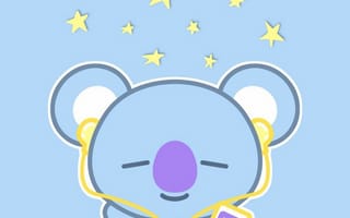 Картинка каваи, милый, Koya, Rapmon, коала, детеныш, младенец, животное, Bt21, бт, Музыка, звезда