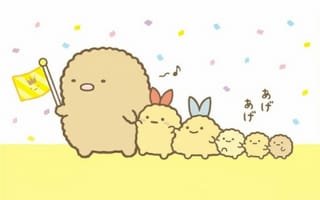 Картинка каваи, милый, Tonkatsu, котлета, свинина, еда, маленький, сумикко гураши
