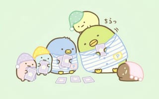 Картинка каваи, милый, Penguin?, пингвин, птица, маленький, Sumikko Gurashi, крошечный, детеныш