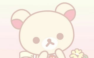 Картинка каваи, милый, Rilakkuma, нести, маленький, крошечный, детеныш, клубника