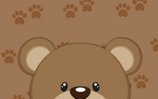 Картинка каваи, милый, нести, животное, маленький, крошечный, детеныш, след, лапа