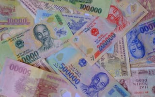 Картинка донг, вьетнамский, VND, валюта, деньги, экономика, финансы, купюра, банкнота, наличка