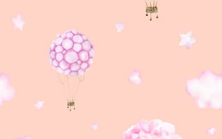 Картинка цветок, воздушный шар, шар, девчачий, для девочек, разные
