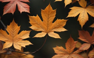 Картинка осень, осенние, время года, сезоны, сезонные, лист, листья, листва, кленовый лист, клен