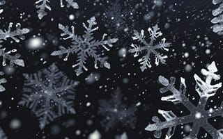 Картинка снежинка, снег, зима, зимние, время года, сезоны, сезонные
