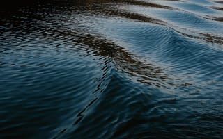 Картинка вода, волны, темный, спокойствие, природа, река, отражение