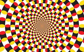 Картинка спираль, абстракция, цвета, оптический иллюзия, графика, дизайн, круги