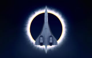 Картинка самолет, космос, технология, космический, футуристический, обои, небо