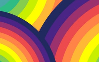 Картинка радужный, цветной, абстракция, фоны, графика, дизайн, круги