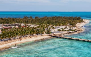 Картинка пляж, море, пальмы, отдых, курорт, природа, пейзаж