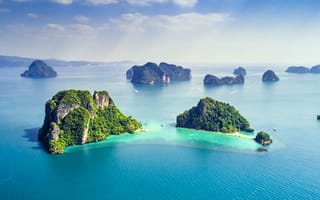 Картинка острова, море, пейзаж, природа, отдых, туризм, солнце