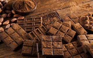 Картинка шоколад, какао, десерт, сладости, еда, вкусно, натуральный