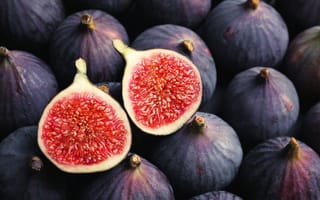 Картинка инжир, фрукты, еда, натюрморт, свежий, красный, плод