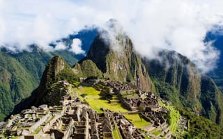 Картинка Мачу-Пикчу, горы, древняя архитектура, природа, пейзаж, туризм, история