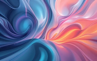 Картинка абстракция, цвета, гладкость, дизайн, фоны, графика, модерн