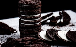 Картинка печенье, орехи, десерт, сладости, еда, шоколад, вкусно