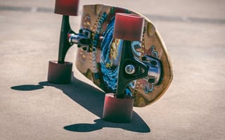 Картинка скейтборд, спорт, уличный, доска, катание, графика, молодежь