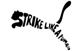 Картинка пума, логотип, спорт, дизайн, черный, фраза, стиль