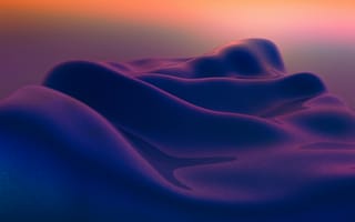 Картинка абстракция, пейзаж, гладкость, цвета, горы, текстура, мистика