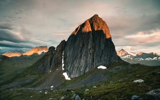 Картинка горы, природа, пейзаж, скалы, закат, ландшафт, туризм