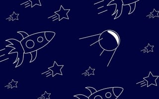 Картинка космос, ракета, звезды, галактика, космический, футуристический, обои