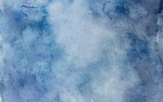 Картинка акварель, синий, фоновое, обои, текстура, арт, небо
