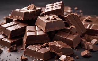 Картинка шоколад, десерт, сладости, еда, кондитерские изделия, вкусно, крупный план