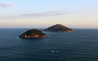 Картинка острова, море, природа, пейзаж, закат, вода, отдых