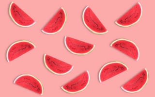 Картинка арбуз, фрукты, лето, еда, десерт, цвет, фоновое изображение