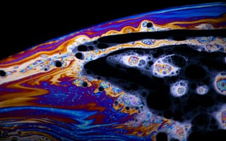 Картинка абстракция, цвета, узоры, мыльные пузыри, арт, фоновое изображение, космос