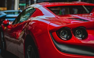 Картинка автомобиль, красный, спорткар, дизайн, техника, фото, обои