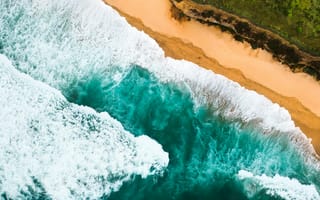 Картинка океан, пляж, волны, природа, пейзаж, берег, воды