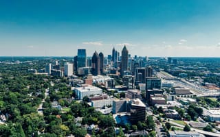 Картинка город, небо, архитектура, пейзаж, здания, Атланта, урбанистика, природа, день, высотки