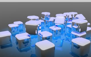 Картинка лед, гладкий, синий, абстракция, текстура, фоны, стилизация